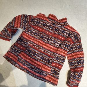 Fuzzy quarter zip sweater